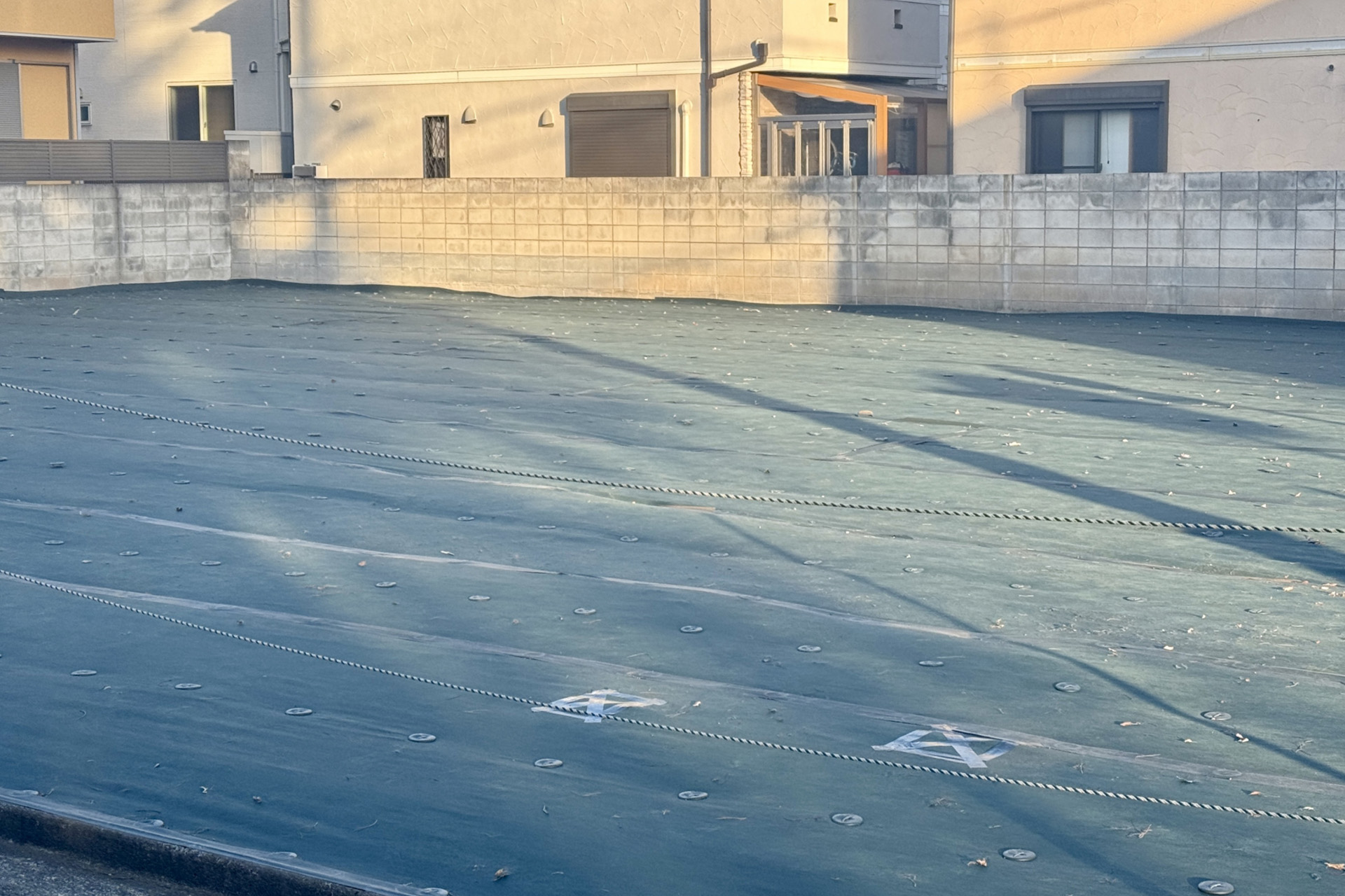 防草シート施工